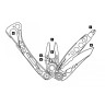 Мультитул LEATHERMAN SKELETOOL BLACK DAMASCUS 832422
